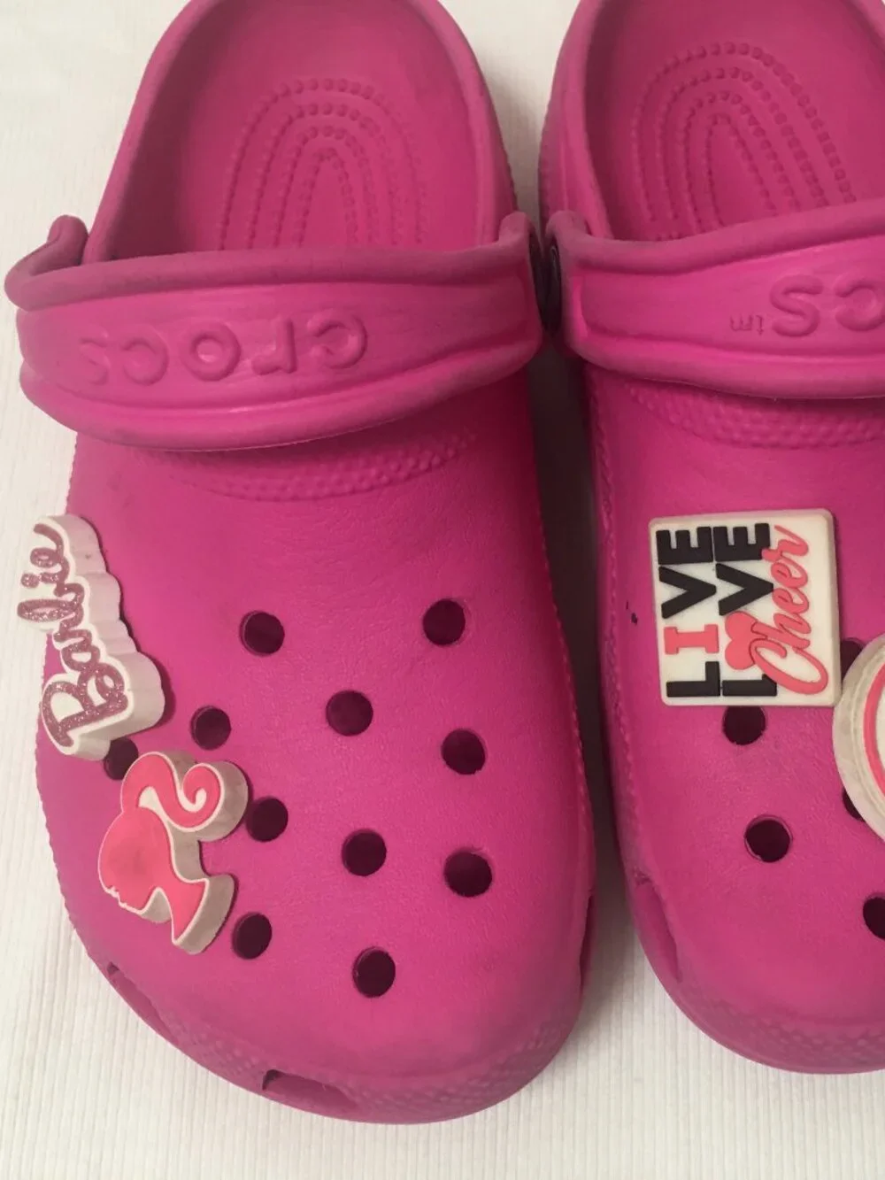Barbie CROCS pink rubber with art